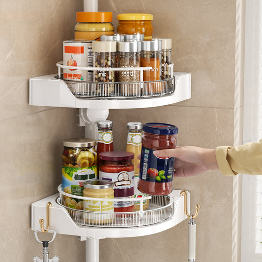 2-4Tier kitchen corner shelf