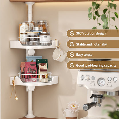 2-4Tier kitchen corner shelf