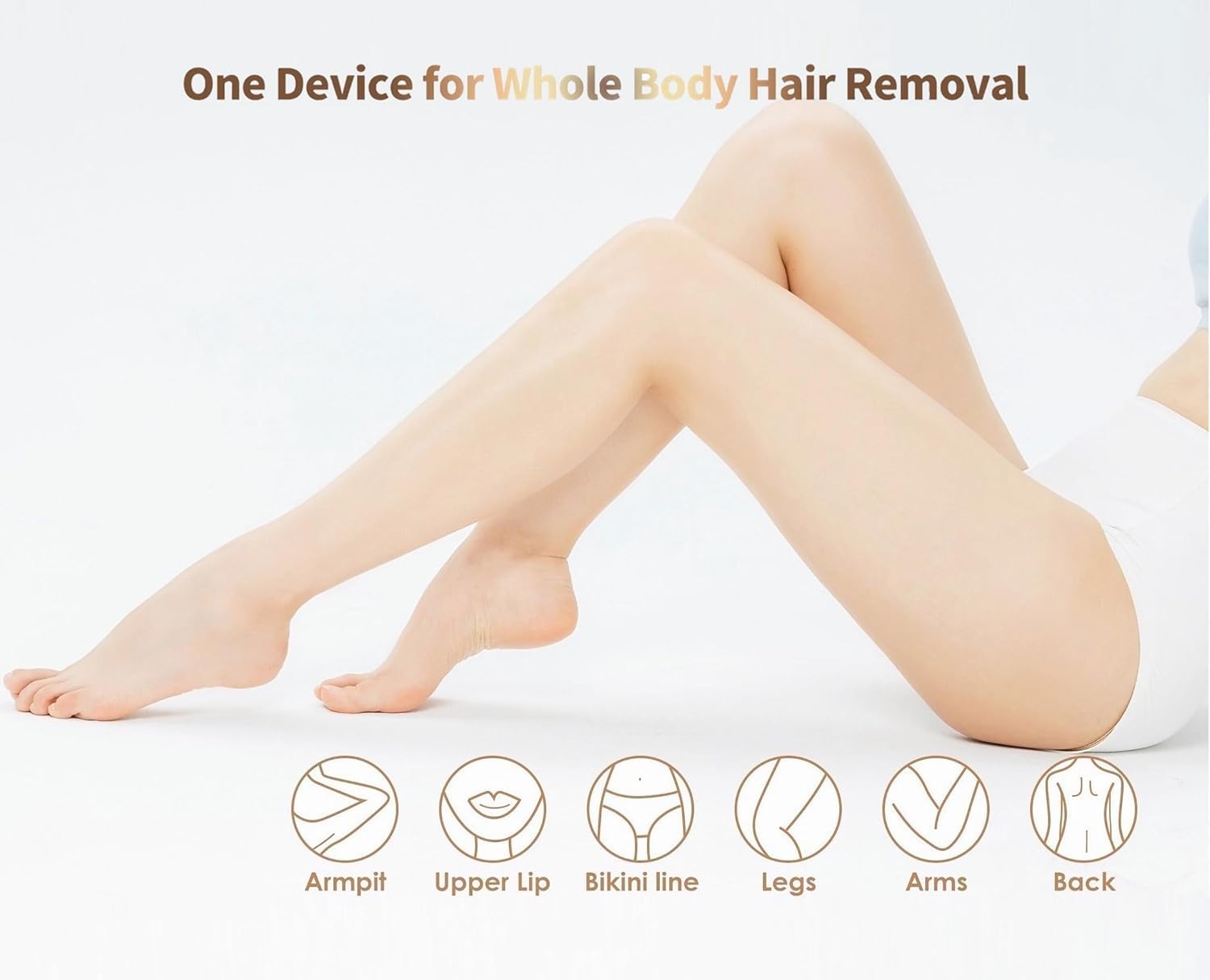 Home Use Beauty Device IPL Laser Hair Removal for Women and Men