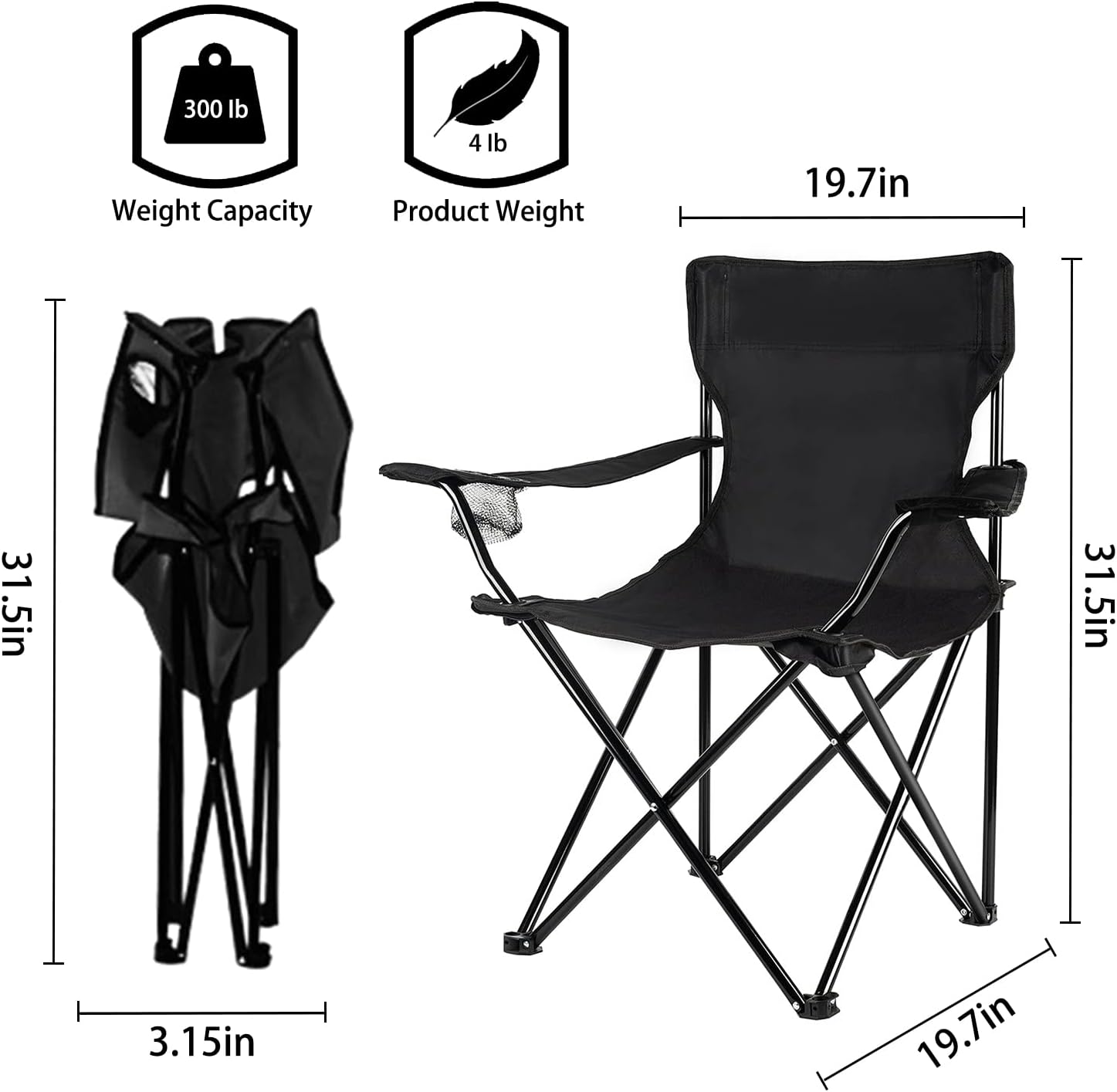 Lightweight Foldable Camping Chair