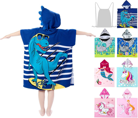 growell Hooded Kids Beach Towels
