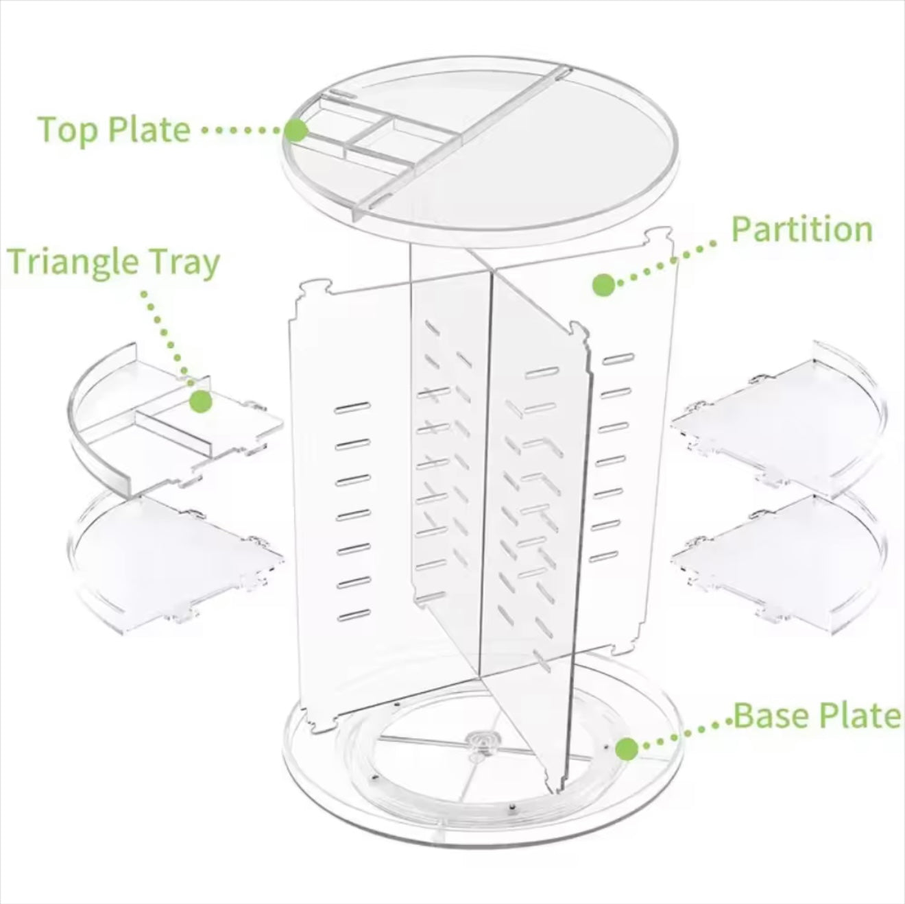 360 degree rotating Oorganizer
