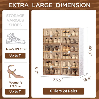 24 pairs shoes cabinet