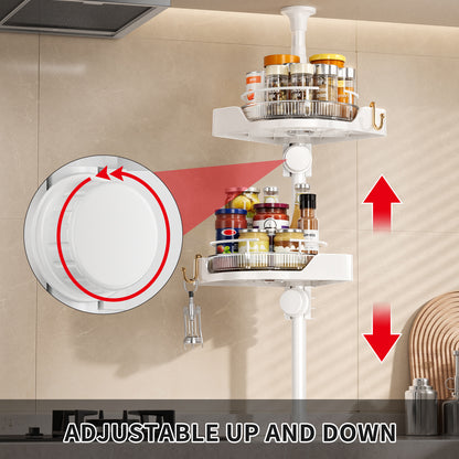 2-4Tier kitchen corner shelf