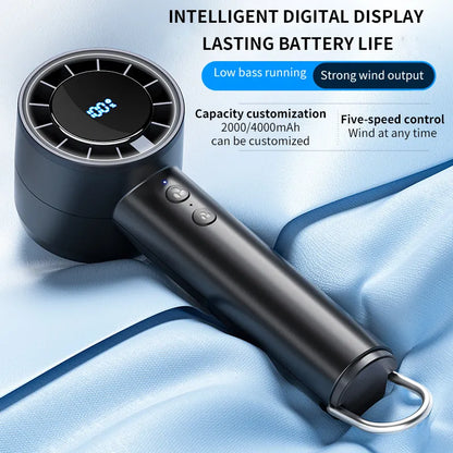 Rechargeable Mini Fan with 4000mAh Battery 12 Hours