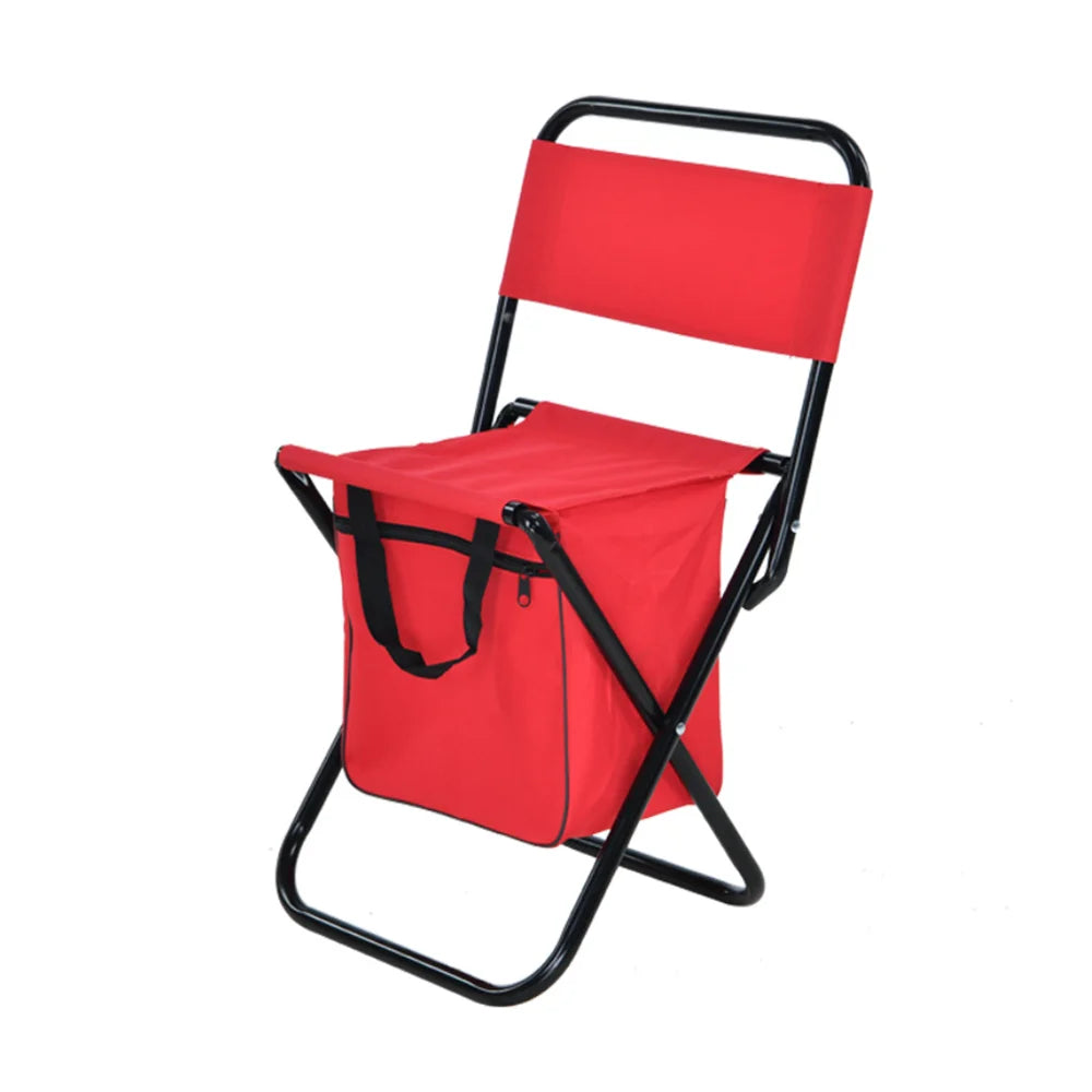 Foldable chair with built in storage