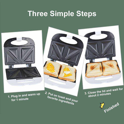 Sandwich Maker with Waffle Plate and Grill Plate