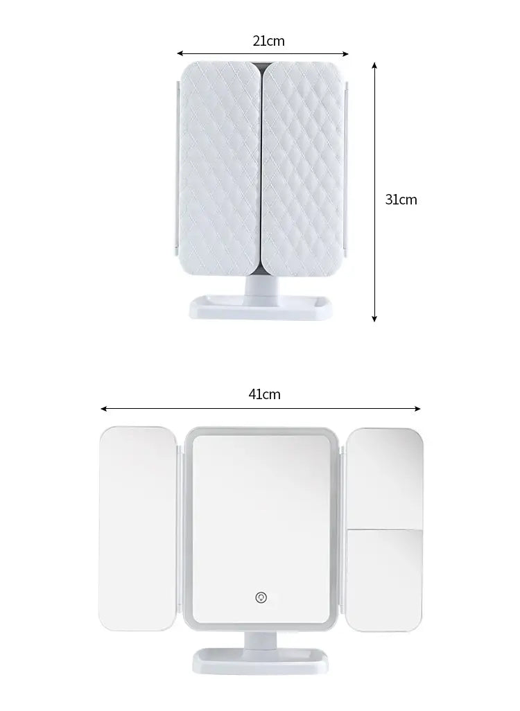 3 Folds Lighted Vanity Makeup