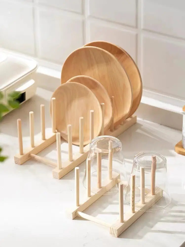 Bamboo Wooden Dish Racks