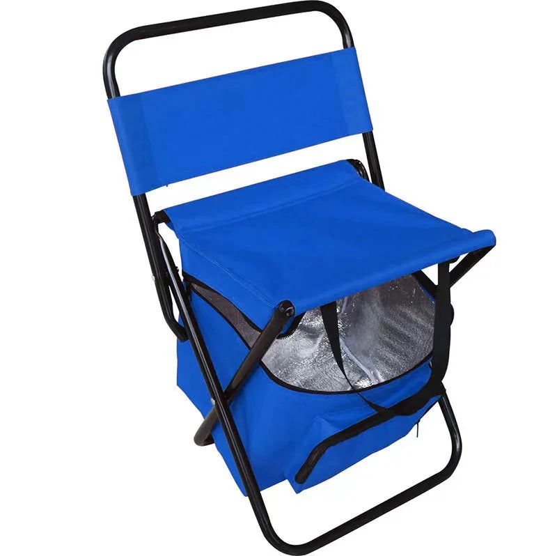 Foldable chair with built in storage