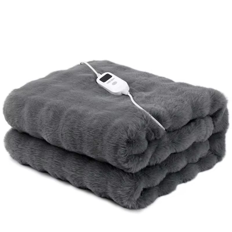 Faux Rabbit Fur Throw Blanket for Couch