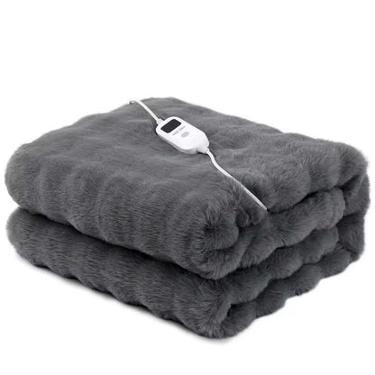 Faux Rabbit Fur Throw Blanket for Couch