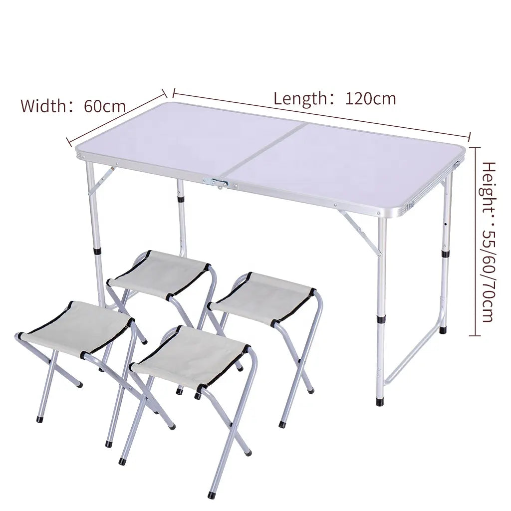 Folding table with chairs