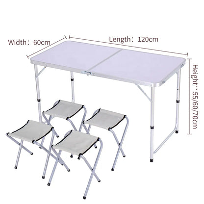 Folding table with chairs