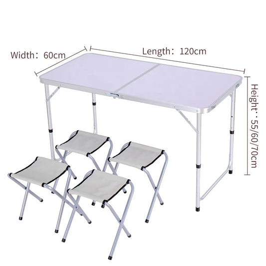 Folding table with chairs