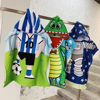 growell Hooded Kids Beach Towels
