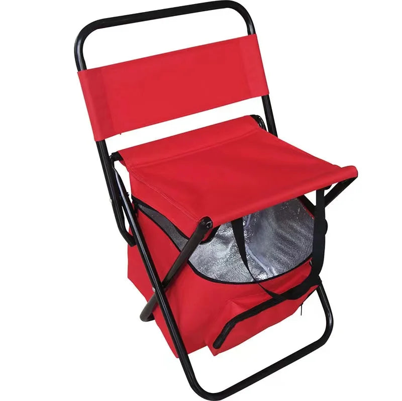 Foldable chair with built in storage