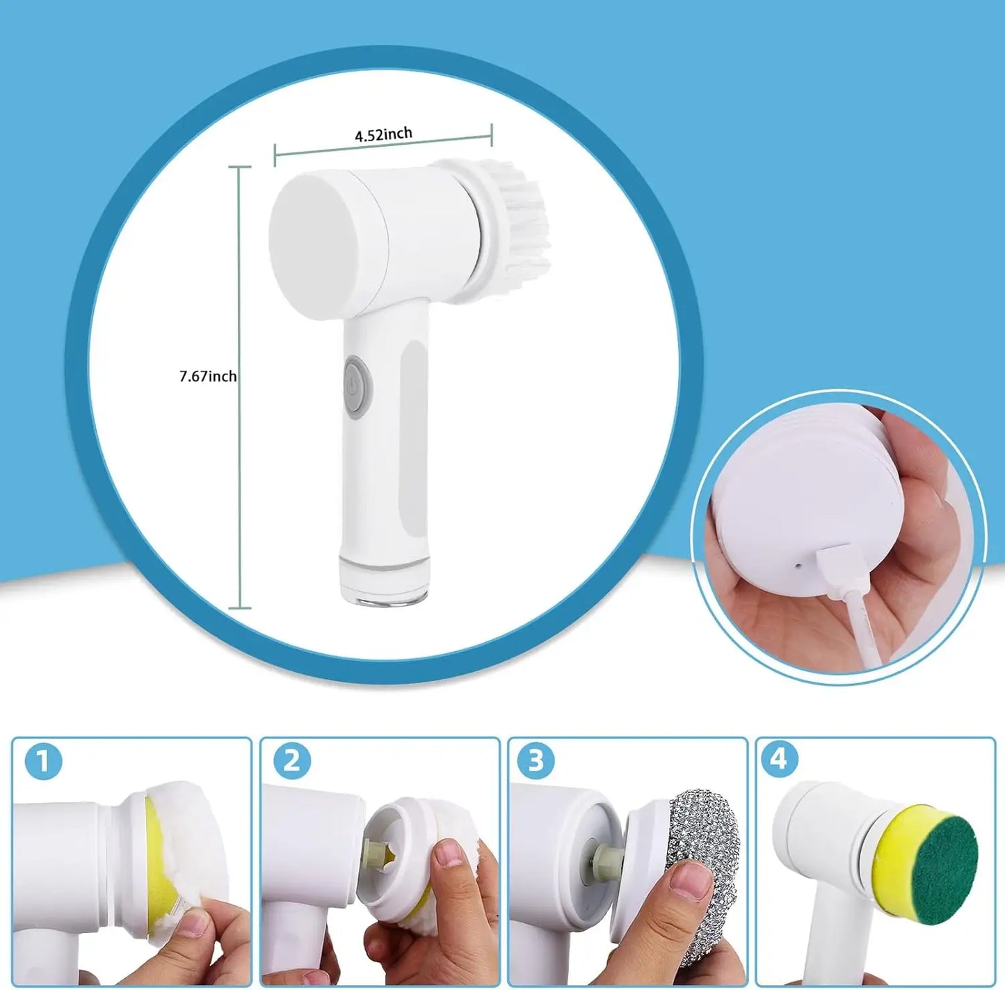 Electric Spin Scrubber