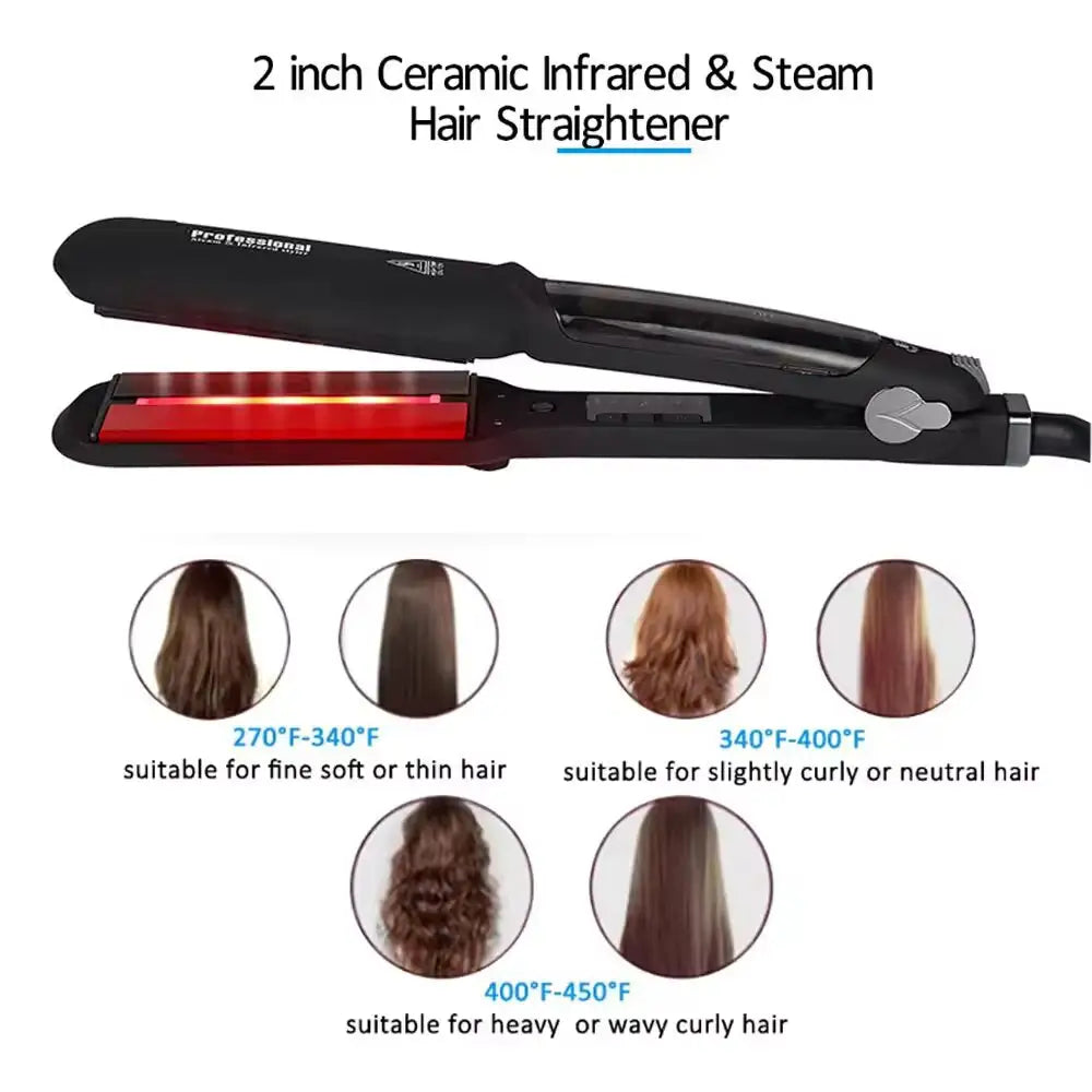 Wide Hair Straightener Iron